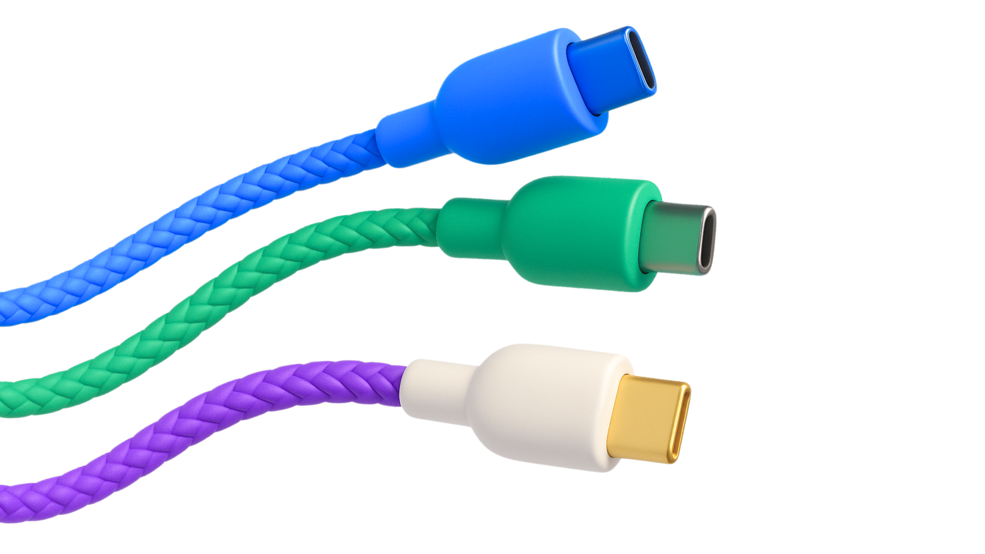 Colorful USB cables
